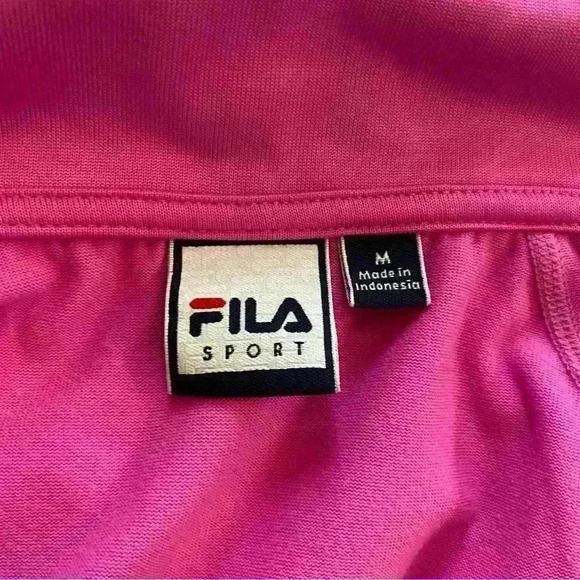 Fila Women’s Hoodie Zipper Pocket Sweat Jacket Pink small - medium - Picture 11 of 13